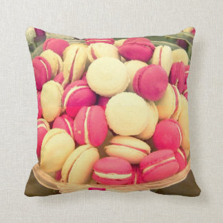 Colourful macaron macaroons sweet pillow cushion