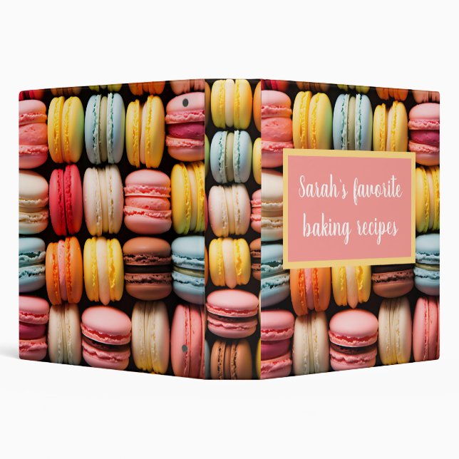 colourful macarons bakery  binder (Background)