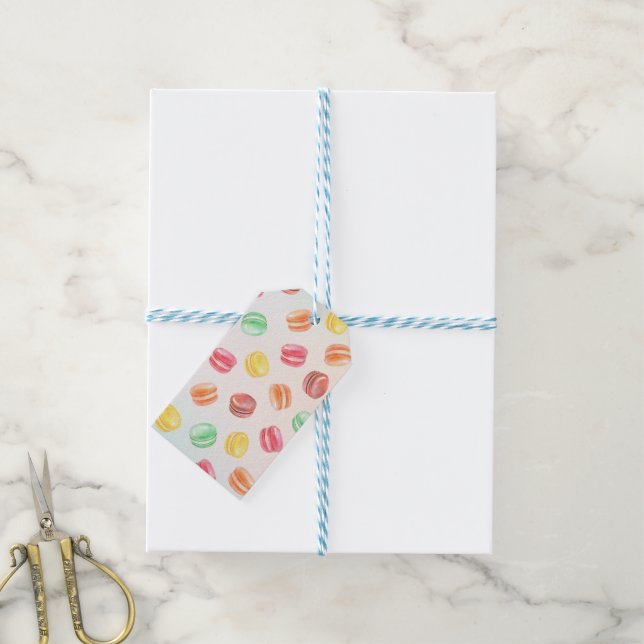 Colourful Macarons Gift Tags (With Twine)