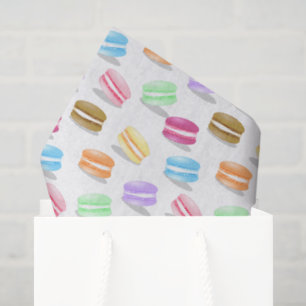 colourful macarons pattern tissue paper