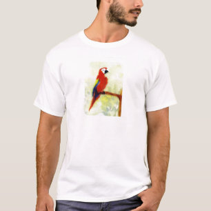 Colourful Macaw Bird Art T-Shirt