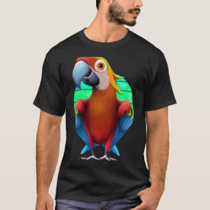 Colourful Macaw Parrot Sunset T-Shirt