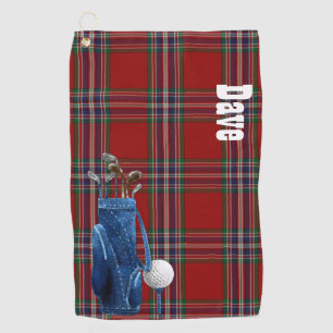 Colourful MacFarlane Tartan Plaid Golf Towel