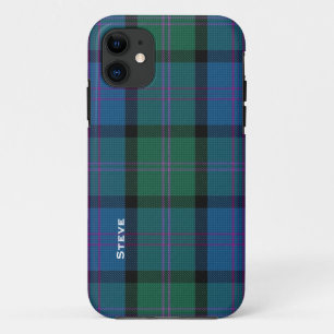 Colourful MacThomas Clan Tartan Plaid iPhone 11 Case
