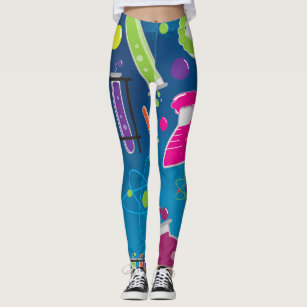 Colourful Mad Scientist Science Funky Bright Leggings