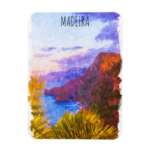 Colourful Madeira Portugal Scenery Travel  Magnet