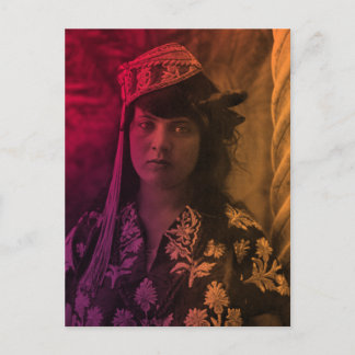 Colourful Maghreb Jewish Tunisian Djerba Girl Post Postcard