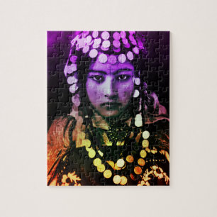 Colourful Maghreb Ouled Naïl Berber Girl Female Jigsaw Puzzle