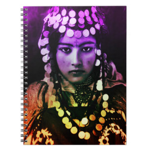 Colourful Maghreb Ouled Naïl Berber Girl Female Notebook