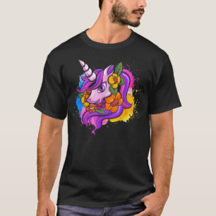 Colourful Magical Animal Unicorn Lover Fairytale U T-Shirt