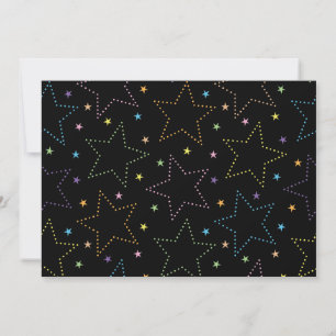 Colourful Magical Starry Sky Pattern Card