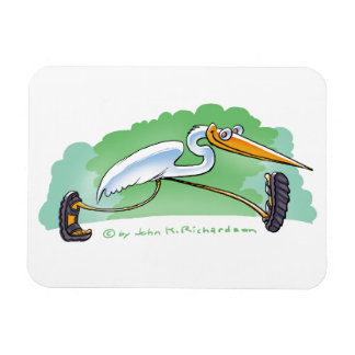 colourful magnet with cartoon tropical bird