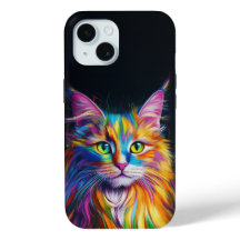 Colourful Maine Coon Phone Case