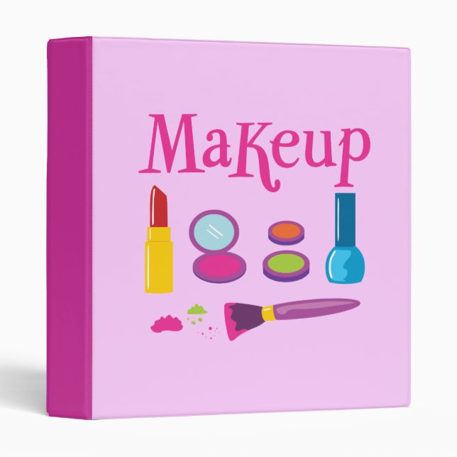 Colourful Makeup Binder (Front/Spine)