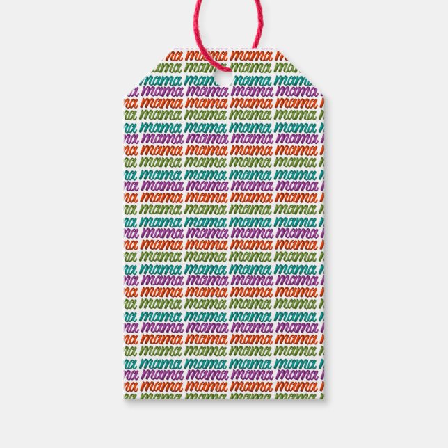 Colourful Mama Gift Bag Gift Tags (Front)