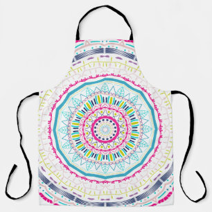 colourful mandala apron