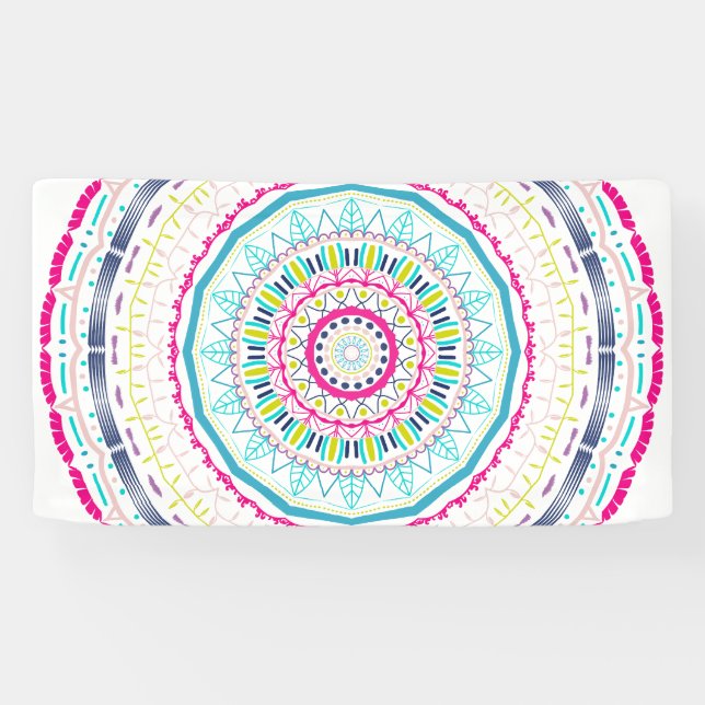 colourful mandala banner (Horizontal)