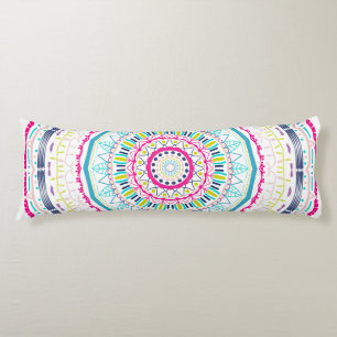 colourful mandala body pillow
