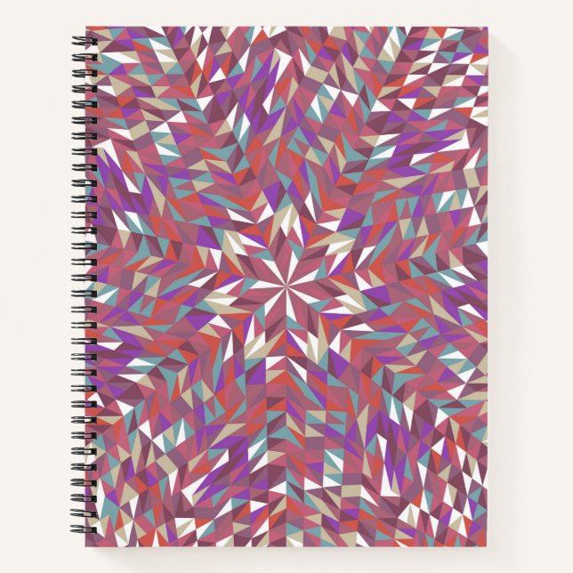 Colourful Mandala Bullet Journal / Lined Notebook (Front)
