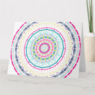 colourful mandala card