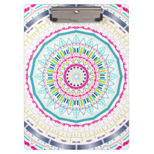 colourful mandala clipboard