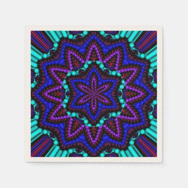 Colourful Mandala Design Napkin (Front)