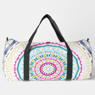 colourful mandala duffle bag