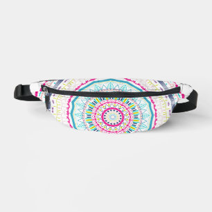 colourful mandala fanny pack