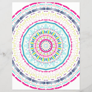colourful mandala flyer