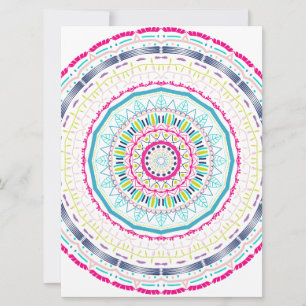 colourful mandala holiday card