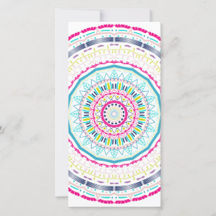 colourful mandala holiday card