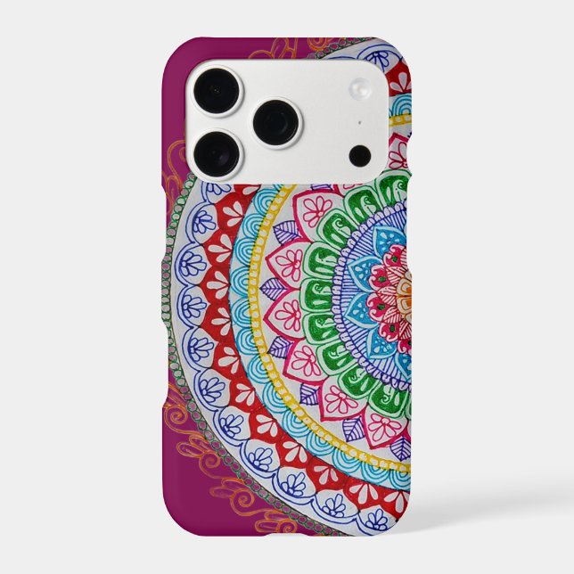 Colourful Mandala iPhone 17 Pro Case (Back)