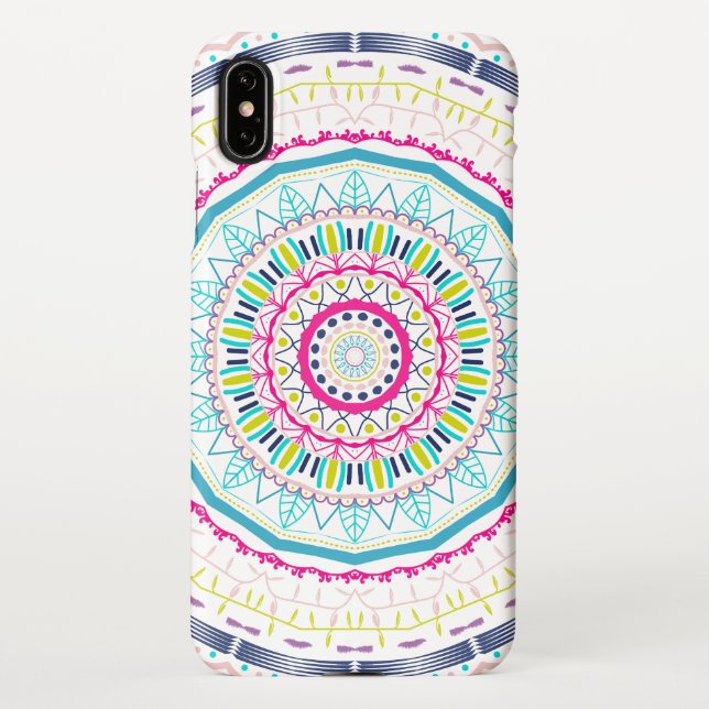 colourful mandala iPhone case (Back)