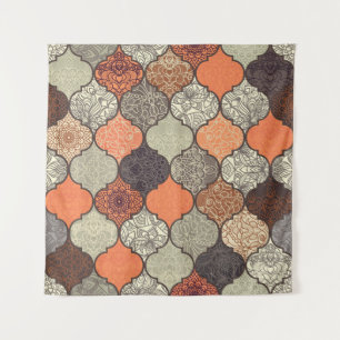 Colourful Mandala: Islamic Patchwork Seamless. Tapestry