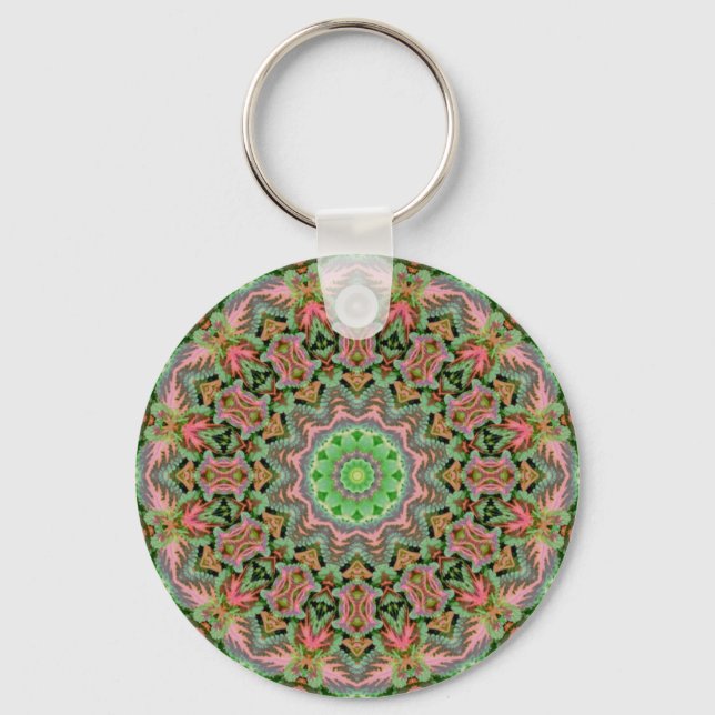 colourful mandala keychain (Front)