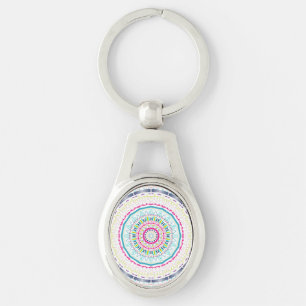 colourful mandala keychain