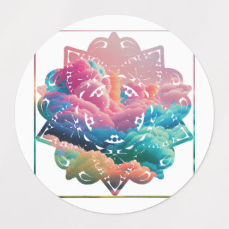 Colourful Mandala Labels