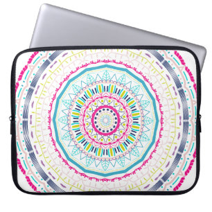 colourful mandala laptop sleeve