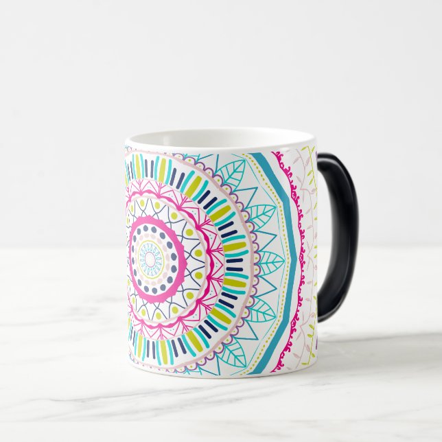 colourful mandala magic mug (Front Right)