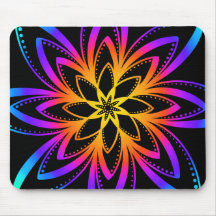Colourful Mandala Mouse Pad
