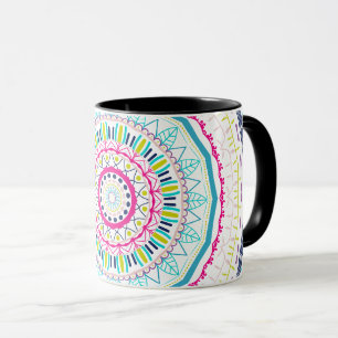 colourful mandala mug