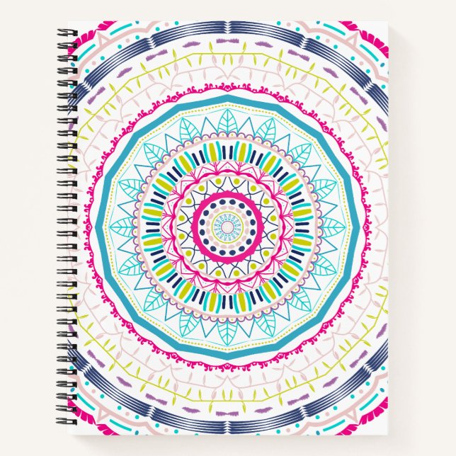 colourful mandala notebook (Front)