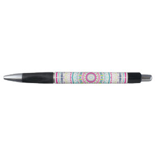 colourful mandala pen