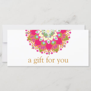 Colourful Mandala Salon Spa Gift Certificate