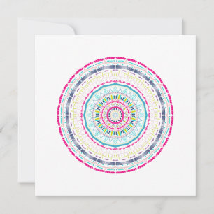 colourful mandala save the date