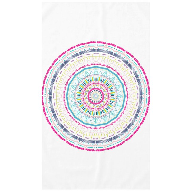 colourful mandala tablecloth (Front)