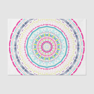 colourful mandala tissue paper