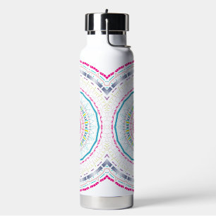 colourful mandala water bottle