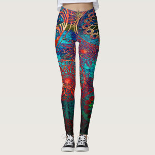 Colourful mandalas leggings