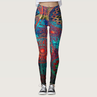 Colourful mandalas leggings
